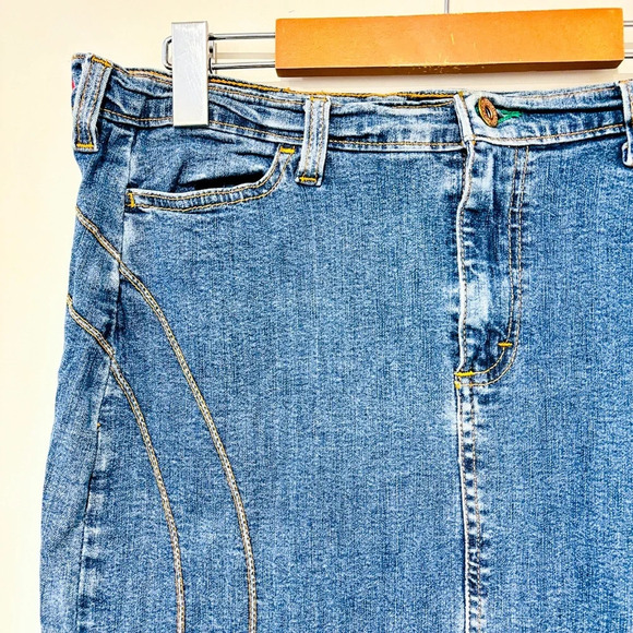 TOMMY HILFIGER Maxi denim skirt - Picture 2 of 10